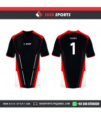 RED BLACK HONEY COMB   SOCCER JERSEYS